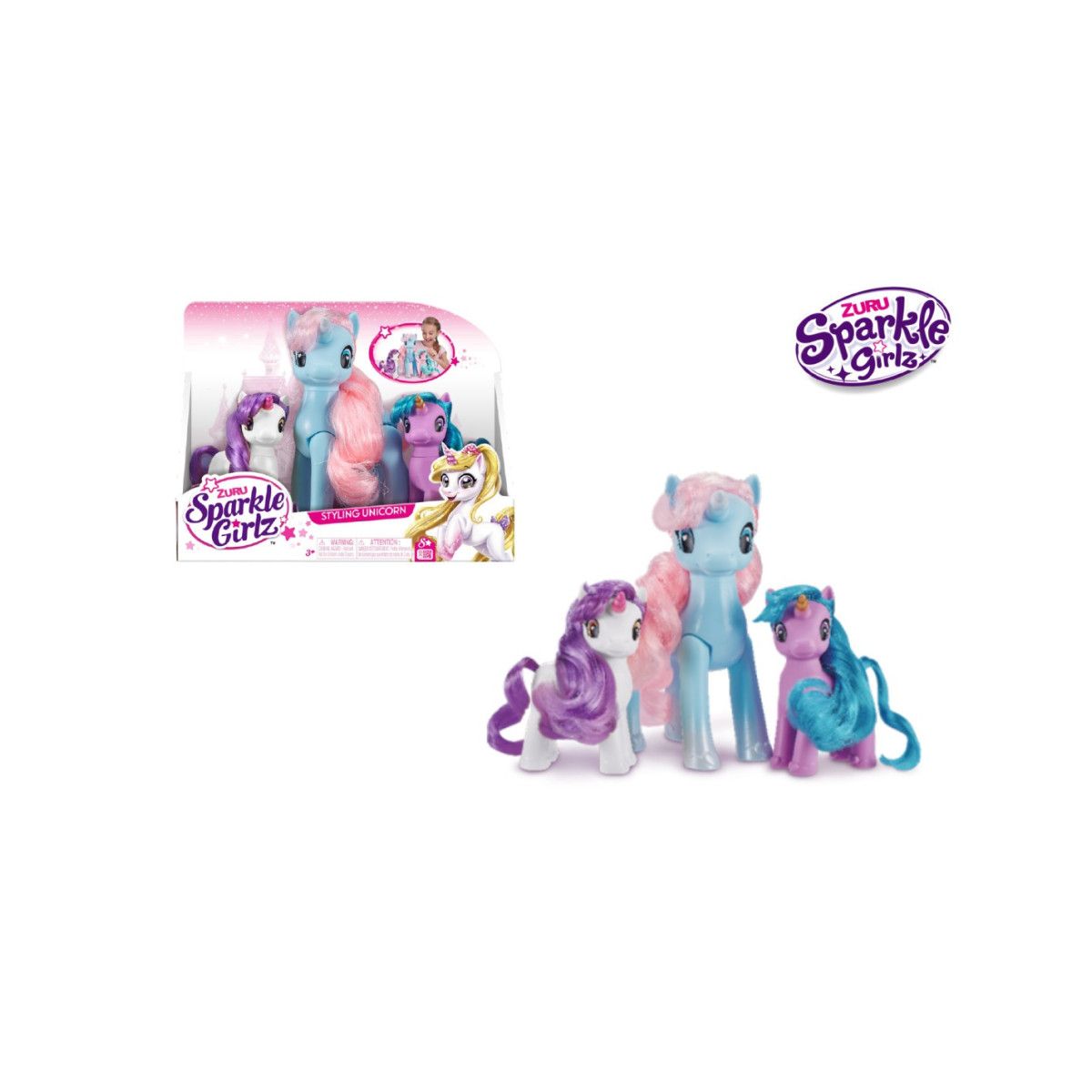 Sparkle Girlz Famiglia 3 Unicorni - ZURU - BAMBINA - td-toys.it