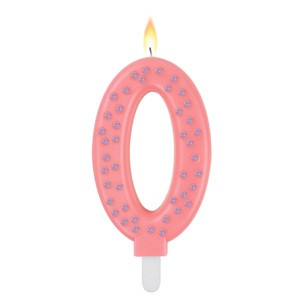 MAXI CANDELA PER TORTA - MAXI CANDLE - PINK 0 - LEGAMI MILANO - LEGAMI MILANO - td-toys.it