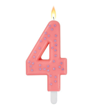 MAXI CANDELA PER TORTA - MAXI CANDLE - PINK - 4-ON THE GO- TD Toys