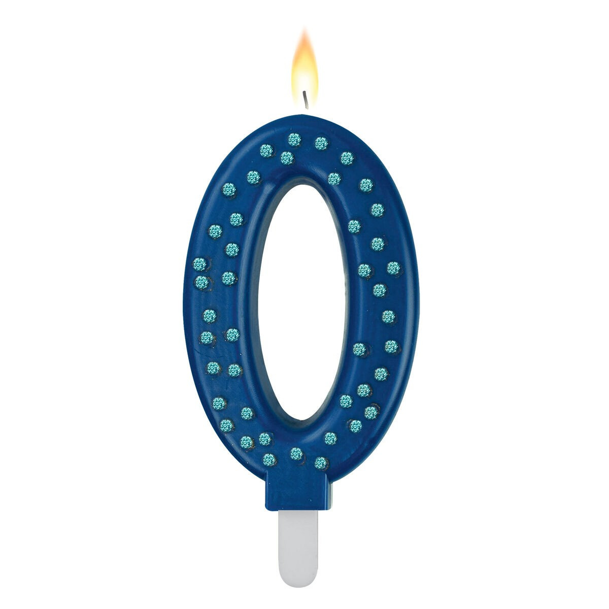 MAXI CANDELA PER TORTA - MAXI CANDLE - BLUE 0 - LEGAMI MILANO - LEGAMI MILANO - td-toys.it