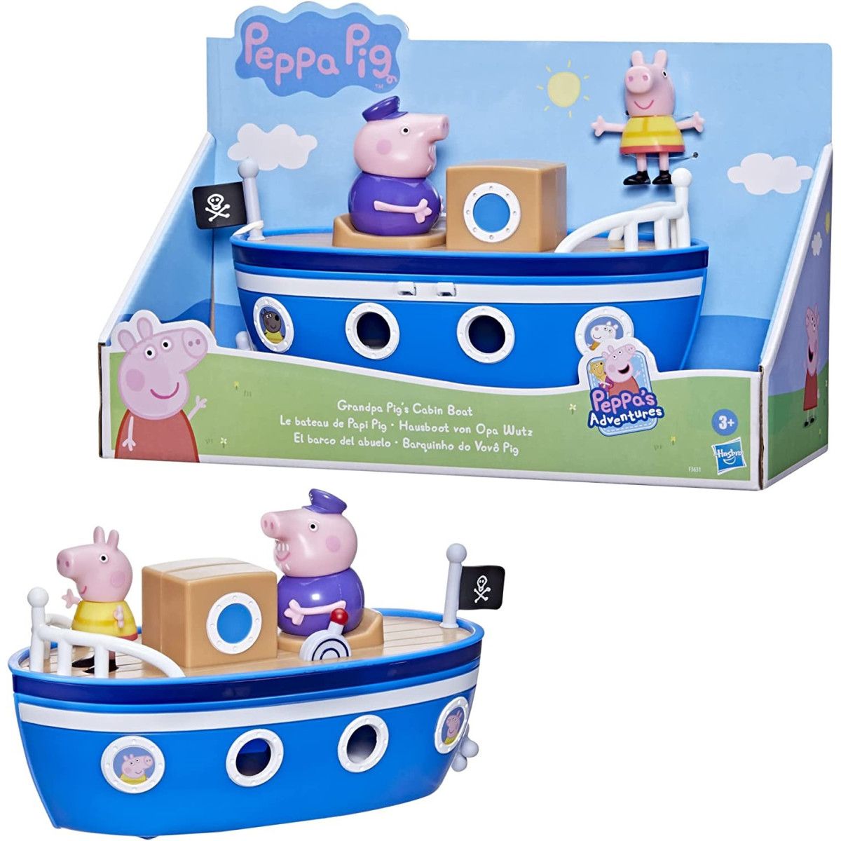 Peppa Pig GRANDPA PIGS CABIN BOAT / La barca del nonno di peppa - HASBRO - UNISEX - td-toys.it