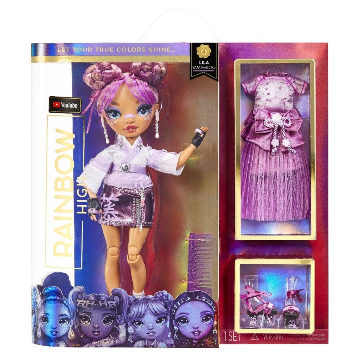 Rainbow High Lila Fashion doll - MGA - BAMBINA - td-toys.it