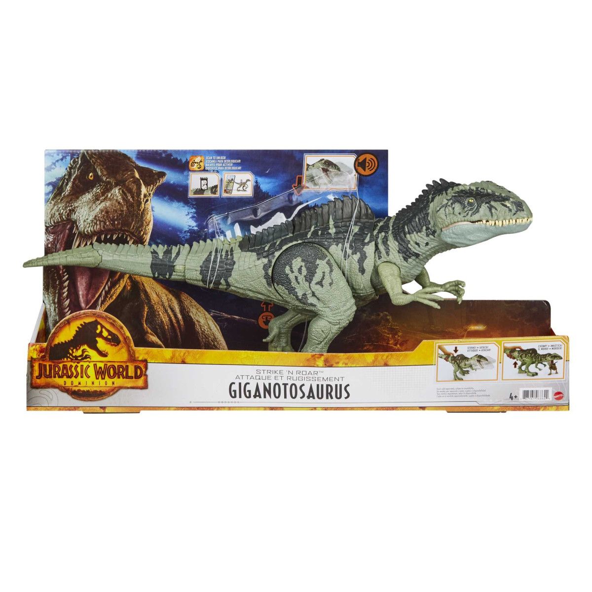 JURASSIC WORLD 3 GIGANTOSAURO GYC94 - MATTEL - BAMBINO - td-toys.it