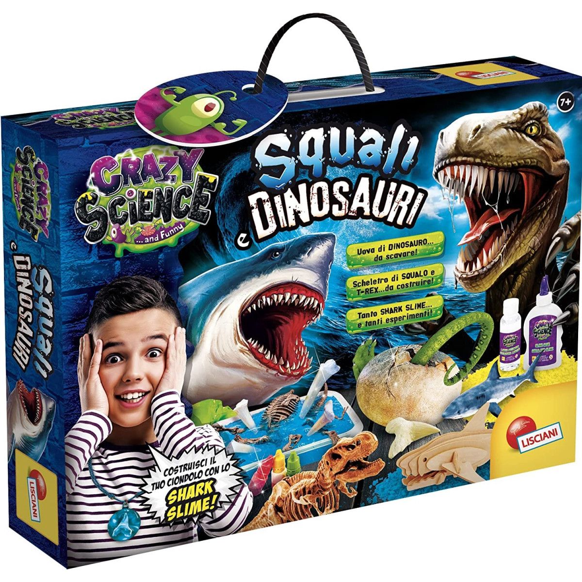 CRAZY SCIENCE SQUALI AND DINOSAURI - LISCIANI GIOCHI - EDUCATIONAL - td-toys.it