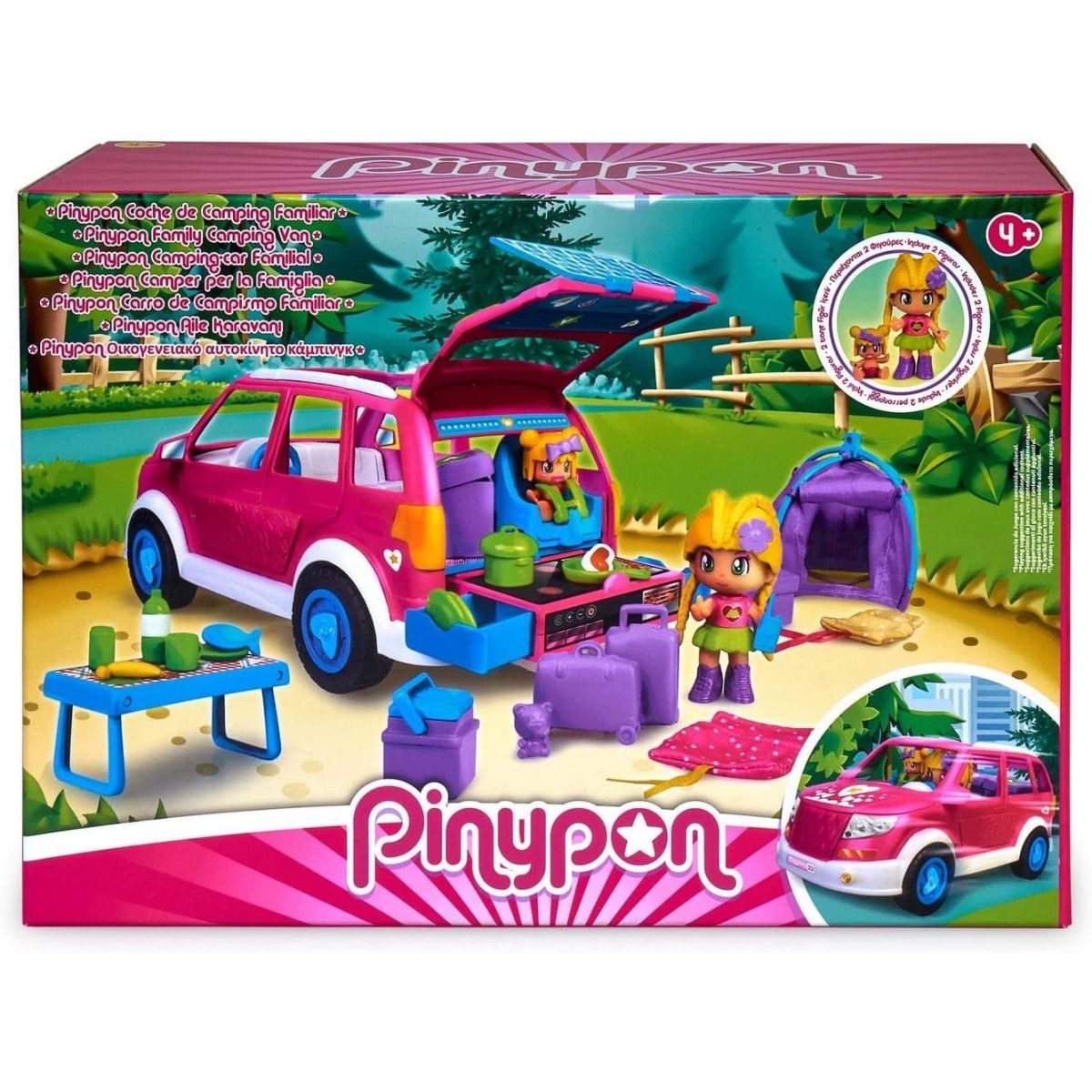 PINYPON FAMILY TRIP CAR 700017015 - FAMOSA - BAMBINA - td-toys.it