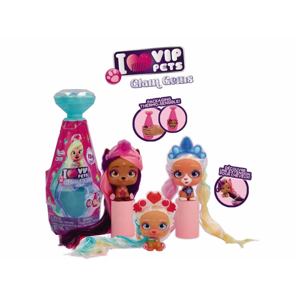 Vip Pets Glam Gems S5 712980 Assortito - IMC TOYS - BAMBINA - td-toys.it