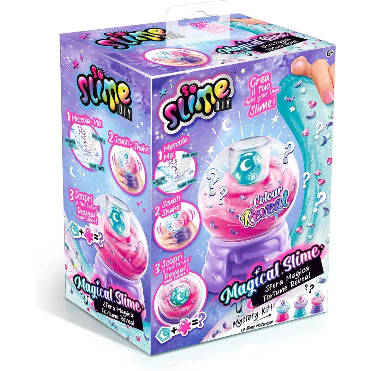 SO SLIME MAGICAL SFERA MAGICA 1 Sfera magica shaker; 1 Dado dell