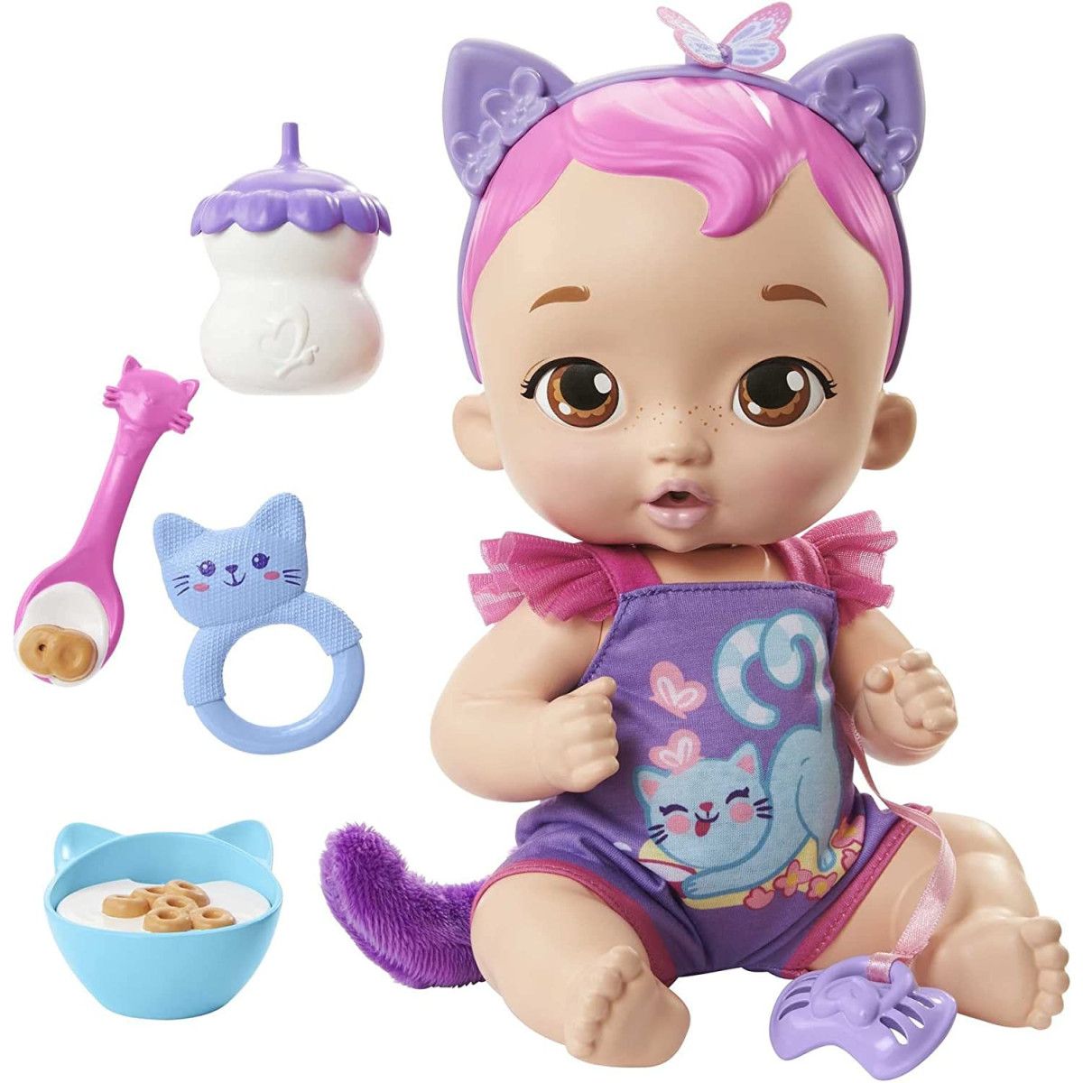 MY GARDEN GATTINA PAPPA NANNA HHP28 - MATTEL - BAMBINA - td-toys.it