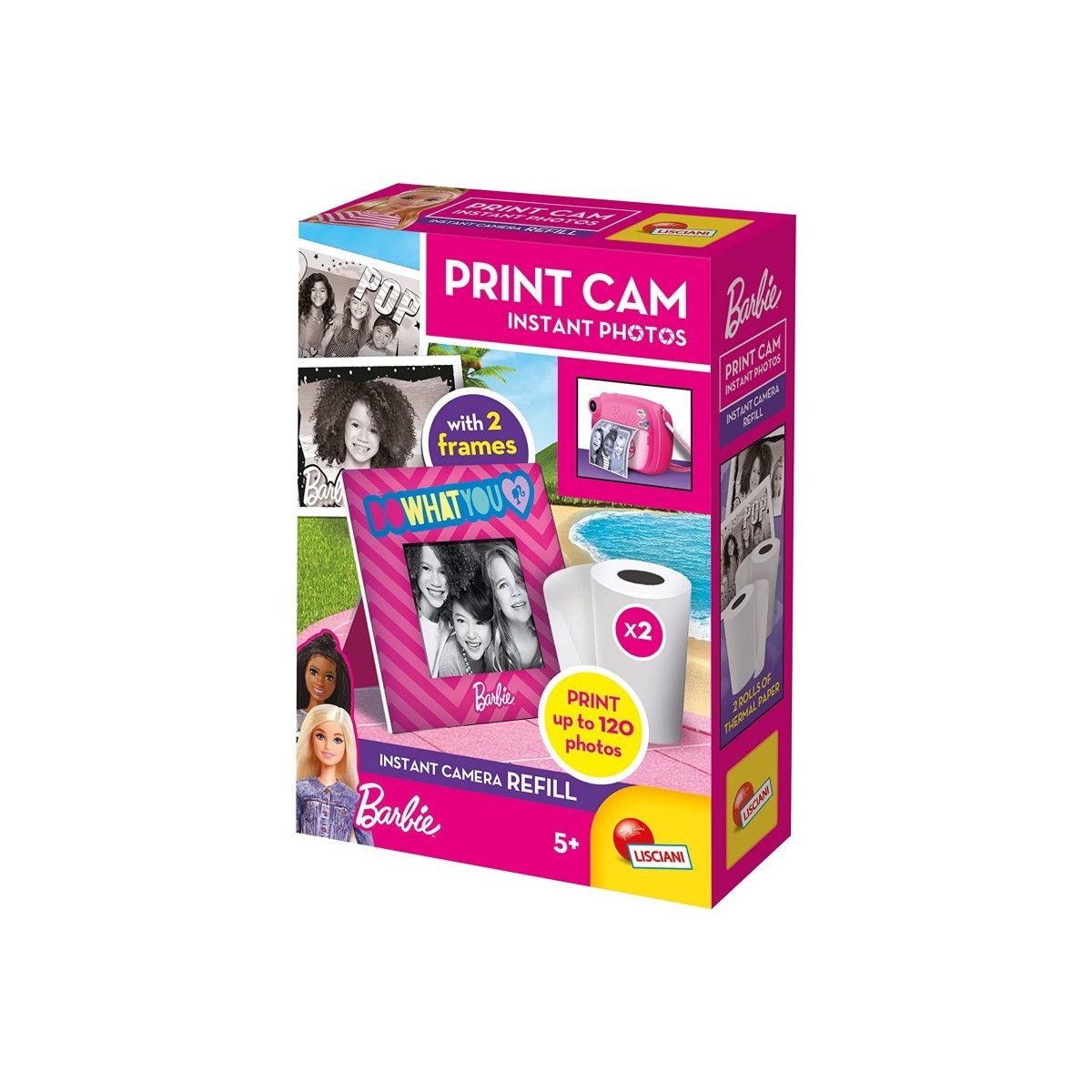 BARBIE PRINT CAM HI-TECH-RICARICHE - LISCIANI GIOCHI - CHILD - td-toys.it