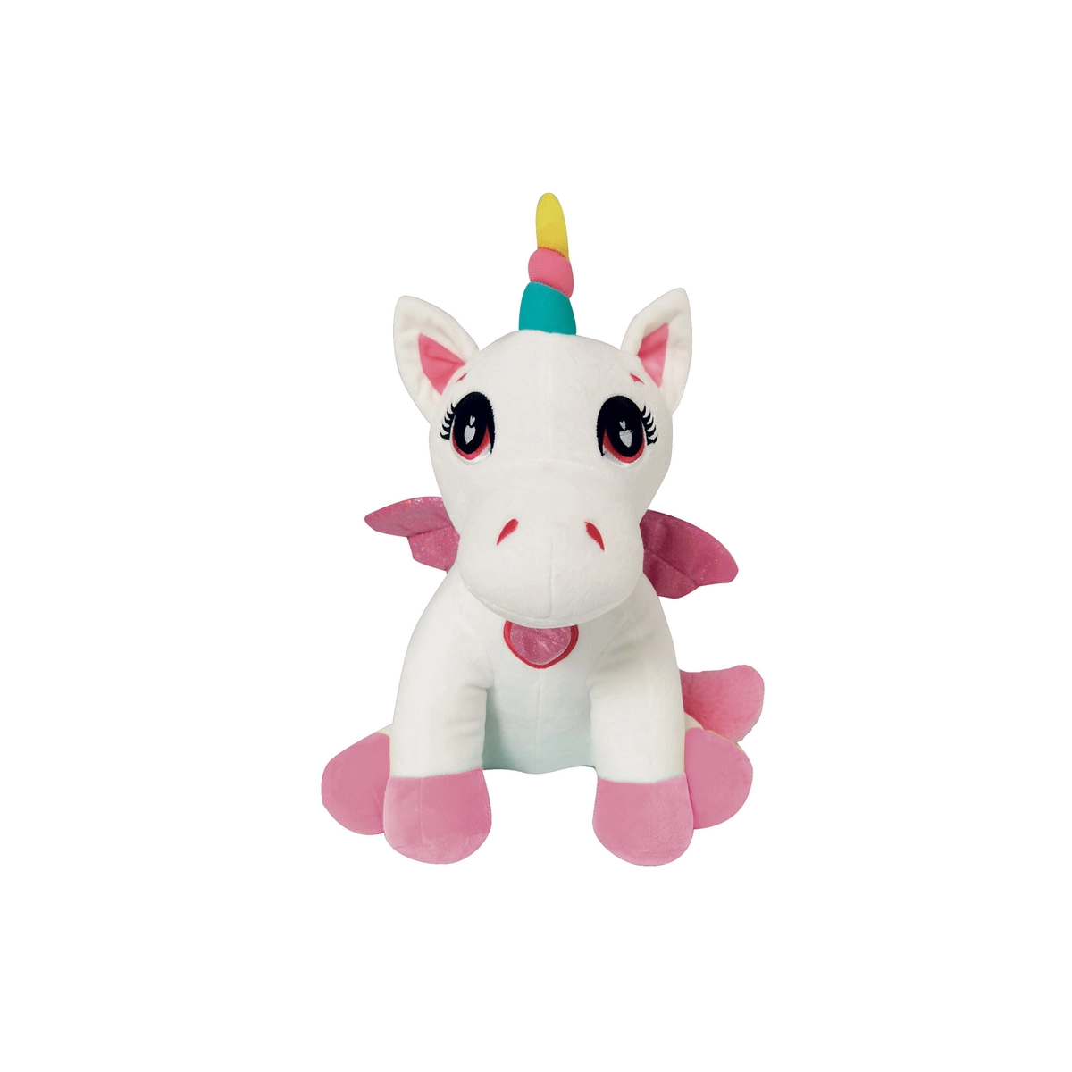 MY VIP - BABY UNICORN PEGASUS CM 30 C/ LUCI - O.D.S. - PELUCHE - td-toys.it