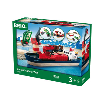 BRIO set servizio ferroviario portuale-GIOCHI IN LEGNO