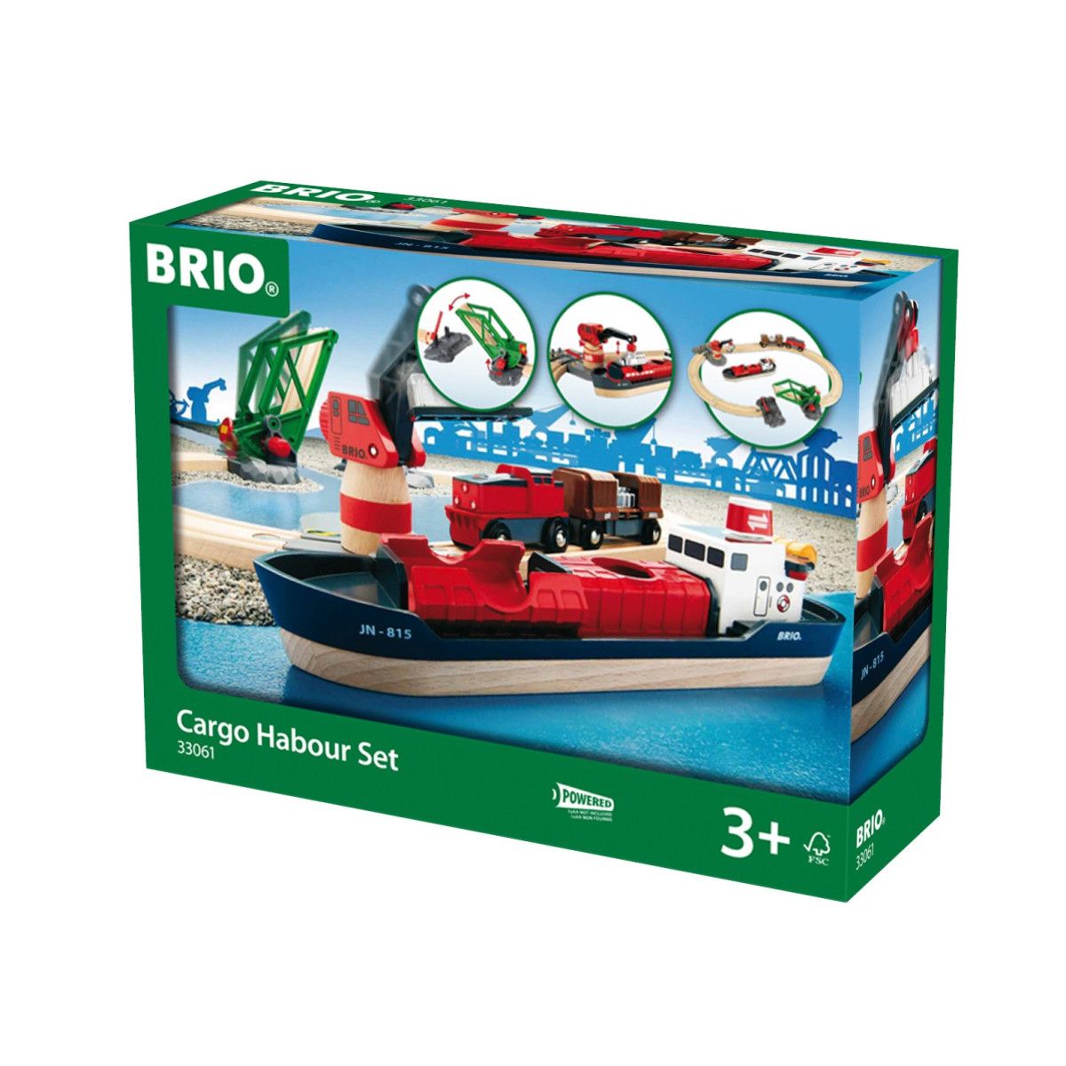 BRIO set servizio ferroviario portuale - BRIO - WOOD - td-toys.it