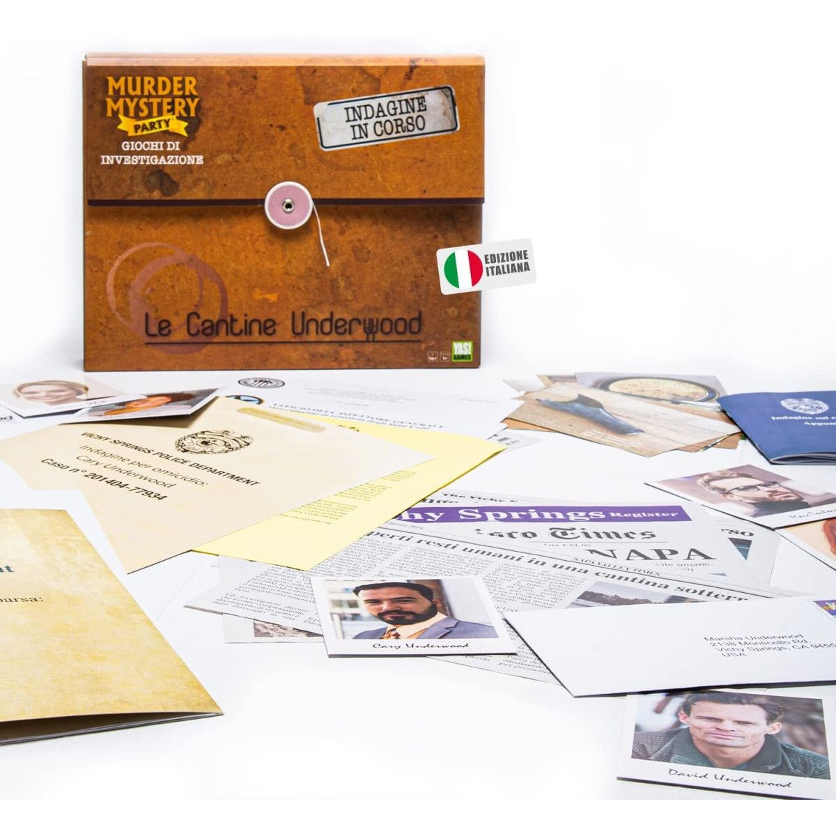 Murder Mystery - LE CANTINE UNDERWOOD - - BOARD GAMES' - td-toys.it