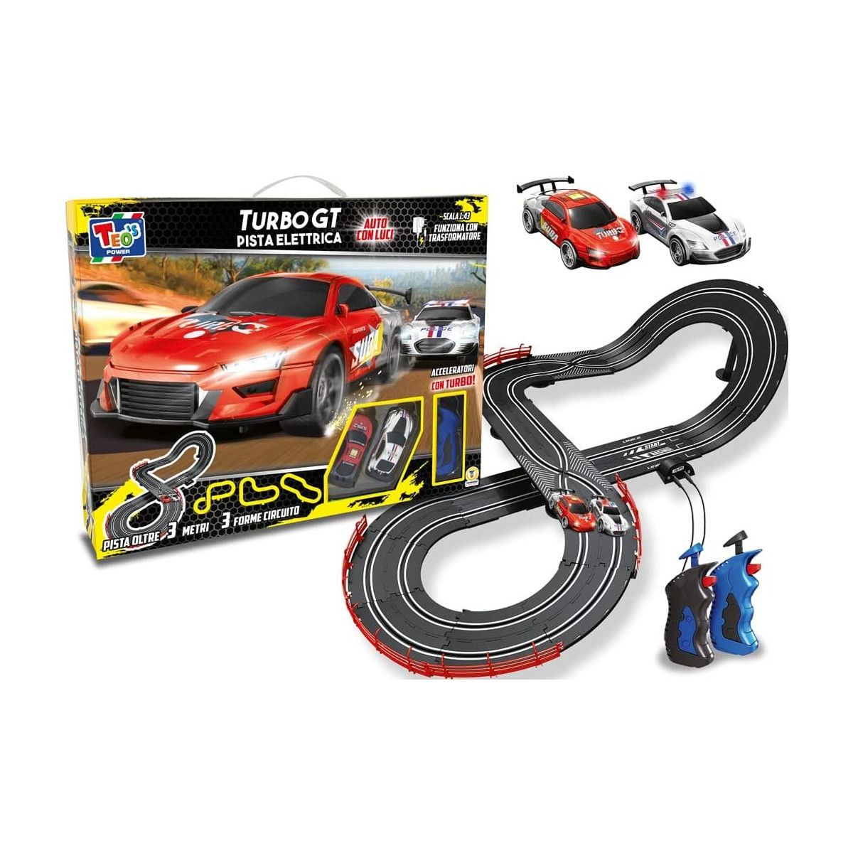 TEO'S - PISTA ELETTRIC MOTOR TURBO TRAFORMTORE-REMOTE CONTROLS