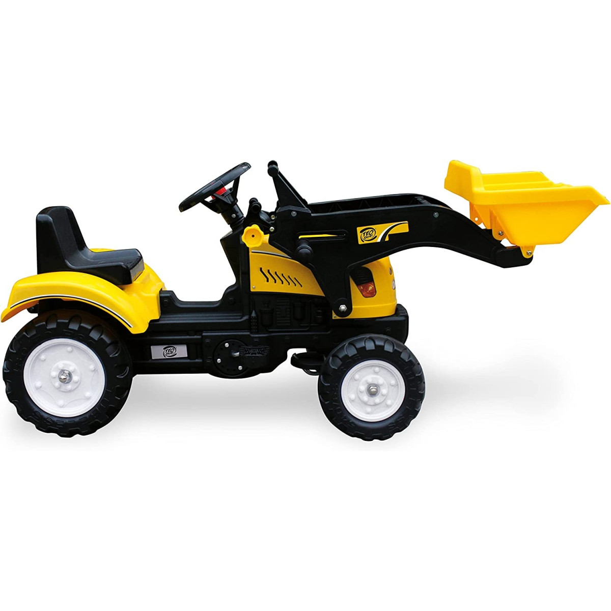 TEO'S - ESCAVATORE A PEDALI GIALLO - TEOREMA - RIDING - td-toys.it