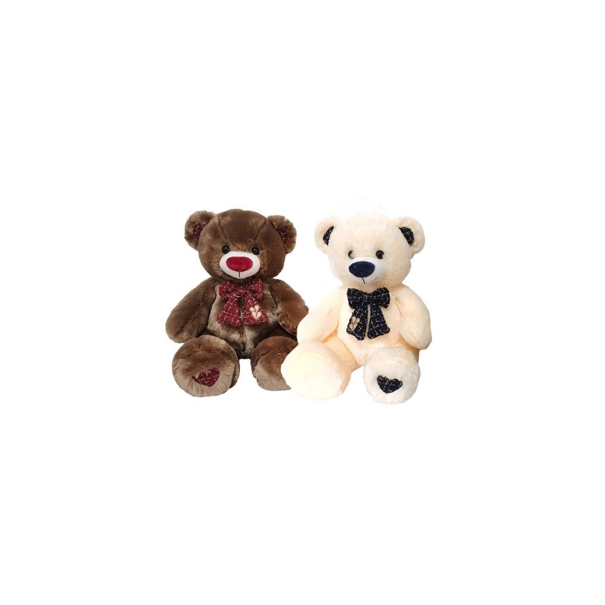 NICE & GOOD- ORSETTO CON FIOCCO 55 CM 2 COL. - TEOREMA - PELUCHE - td-toys.it