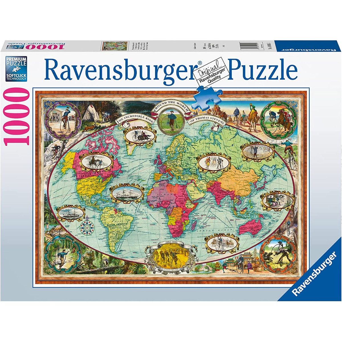 Giro del mondo in bicicletta - Ravensburger - PUZZLE - td-toys.it