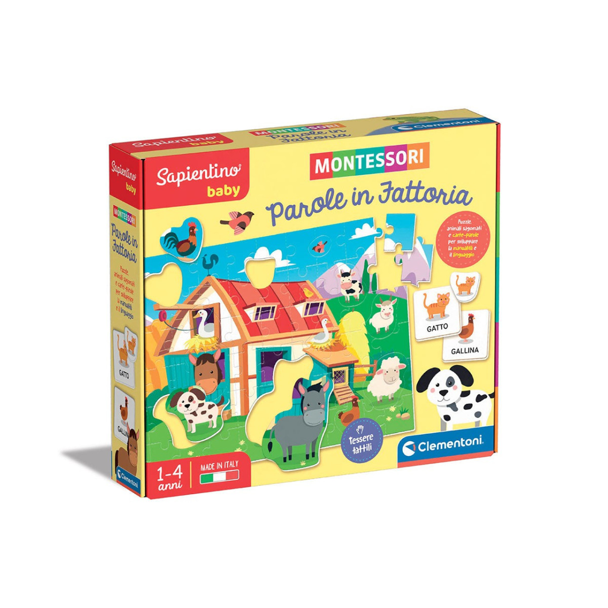 Montessori Baby Parole in Fattoria - Clementoni - EDUCATIONAL - td-toys.it