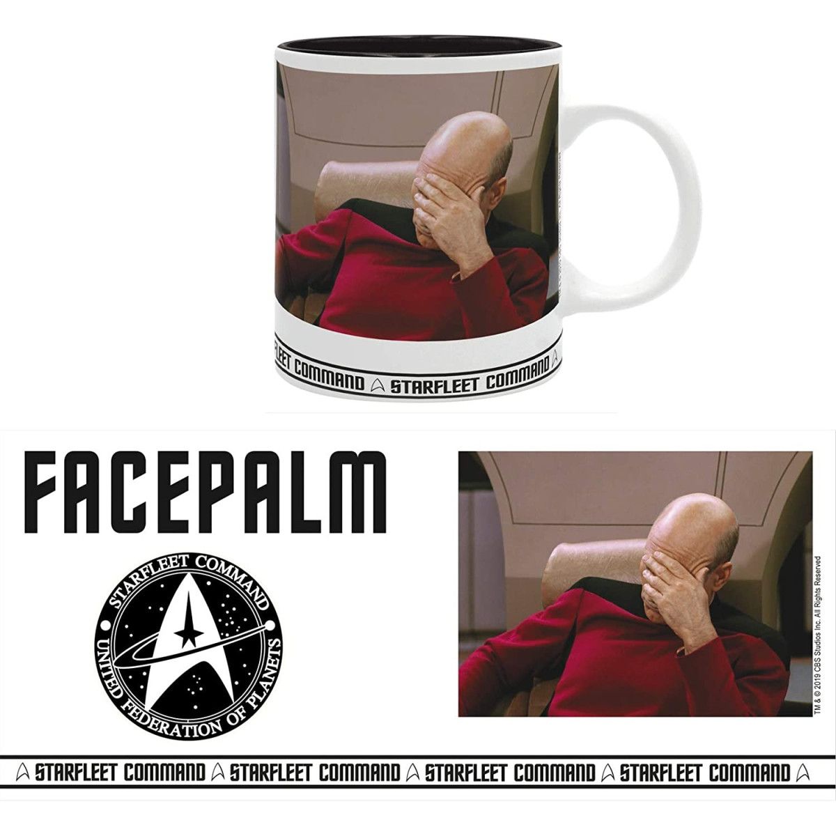 STAR TREK - Mug - 320 ml - Facepalm - ABYSTYLE - TAZZE - td-toys.it