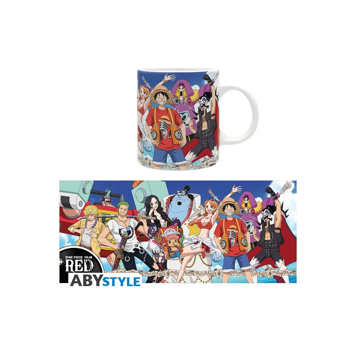 ONE PIECE: RED - Mug - 320 ml - Concert - ABYSTYLE - TAZZE - td-toys.it