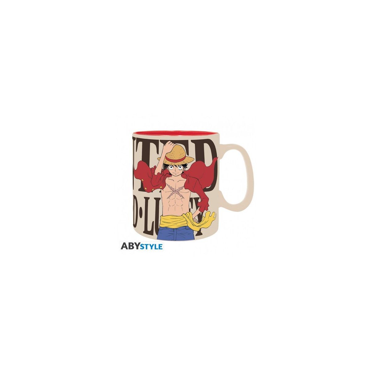 ONE PIECE - Mug - 460 ml - Luffy & Wanted - ABYSTYLE - CUPS - td-toys.it