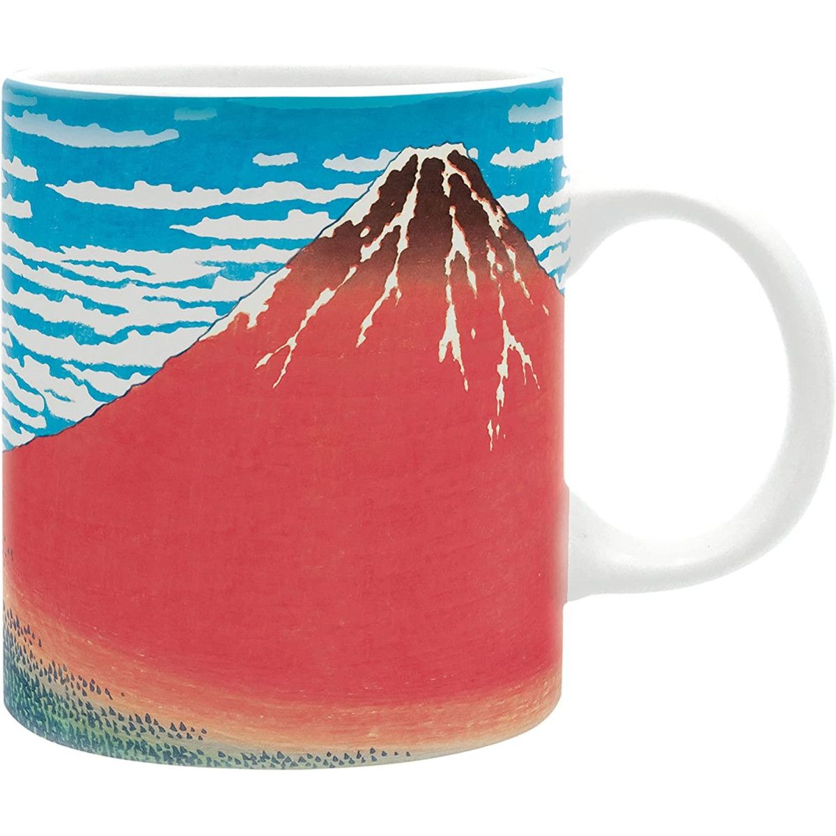 HOKUSAI - Mug - 320 ml - "Red Fuji" - - ABYSTYLE - CUPS - td-toys.it