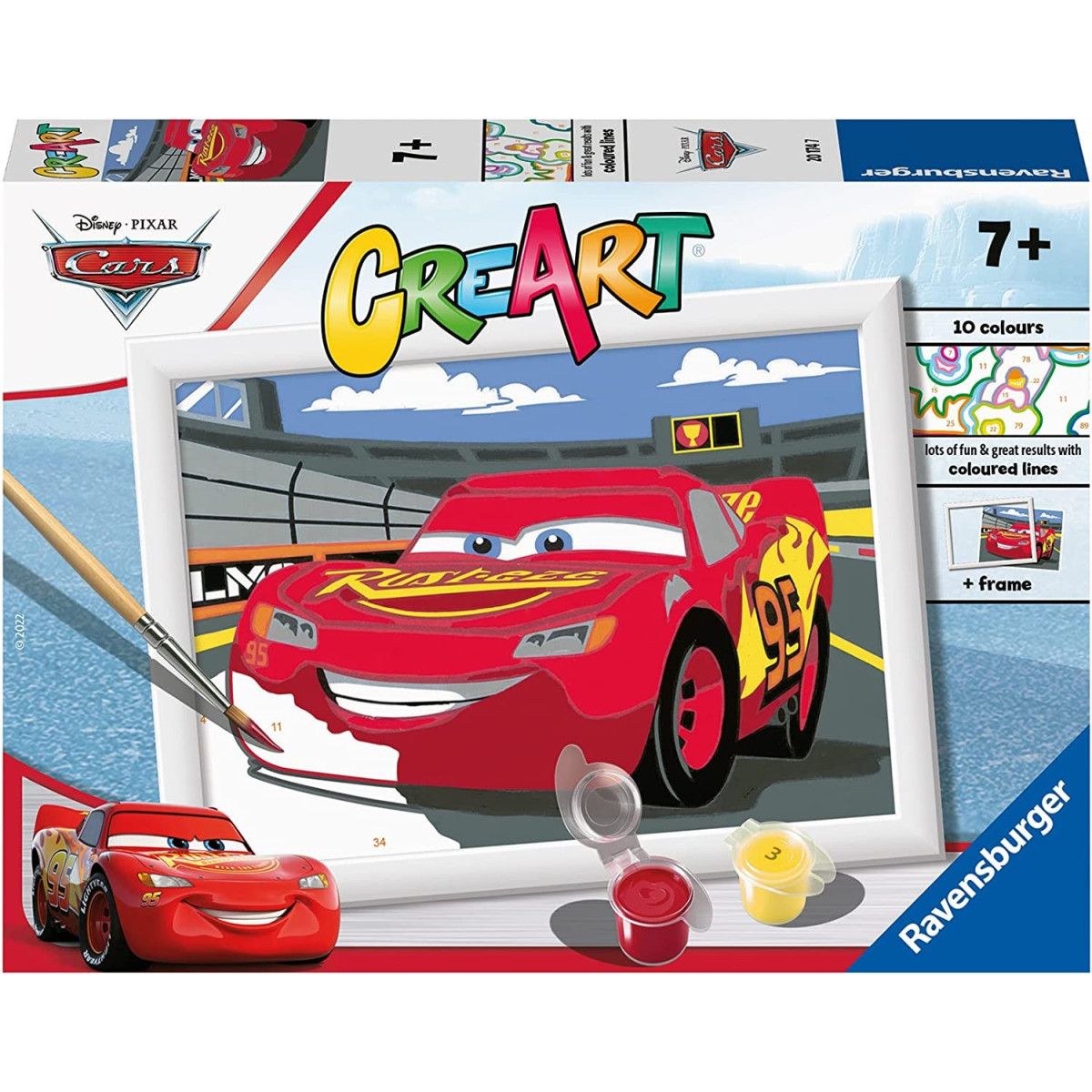 CREART SERIE Lightning MCQueen - Ravensburger - PUZZLE - td-toys.it