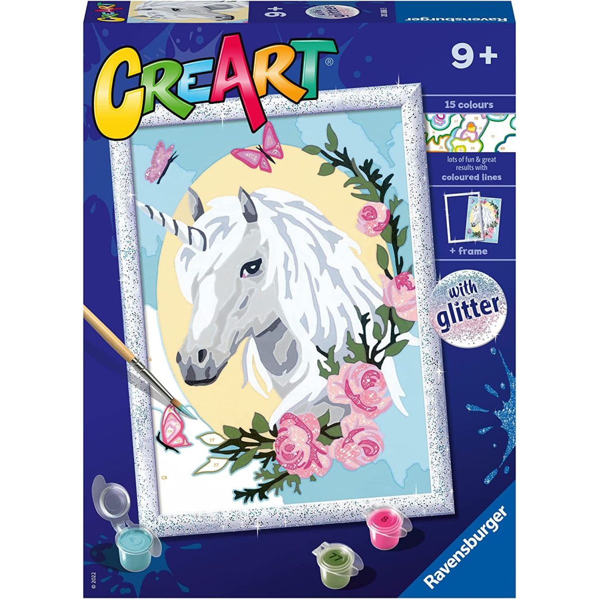 CreArt Serie D ClassiC-Ritratto uniCorno - Ravensburger - CREATIVI - td-toys.it