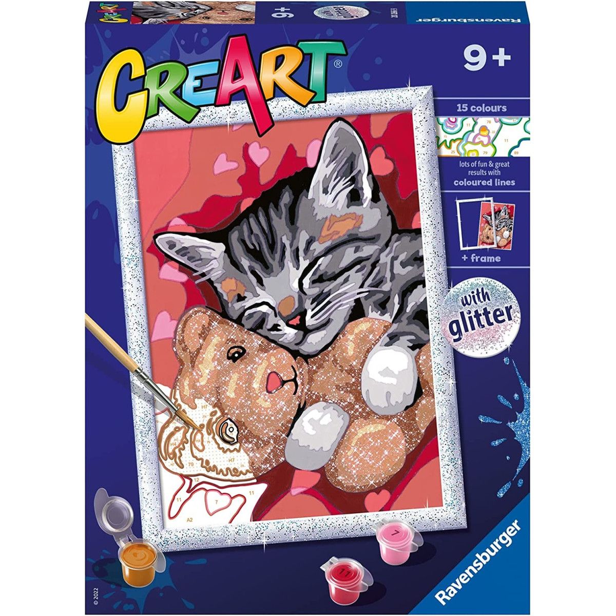 CreArt Serie D ClassiC-Gattino e orsetto - Ravensburger - CREATIVI - td-toys.it