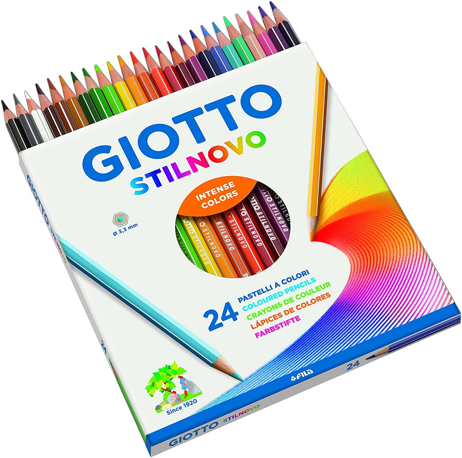 AST 24 GIOTTO STILNOVO Giotto Stilnovo pastelli colorati in astucci