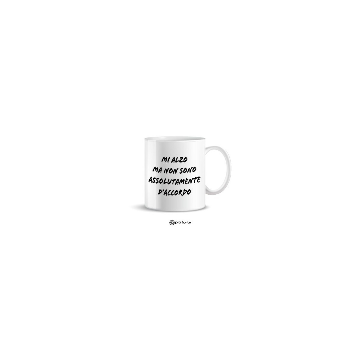 MUG 32,5CL MI ALZO MA + FORTY - FRANCO COSIMO PANINI - ARTICOLI DA REGALO - td-toys.it