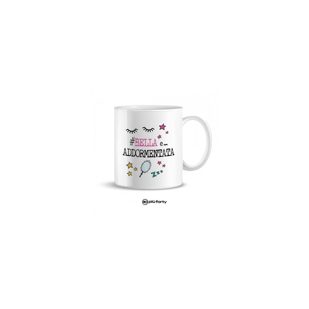 MUG 32,5CL BELLA ADDORMENTATA + FORTY - FRANCO COSIMO PANINI - ARTICOLI DA REGALO - td-toys.it