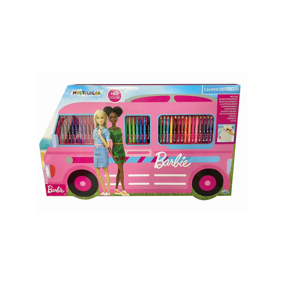 BARBIE - MULTICOLOR COLOUR CAMPER - O.D.S. - CREATIVE - td-toys.it