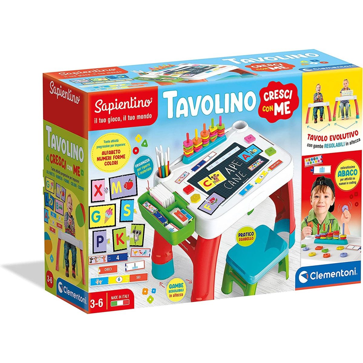 TAVOLO CRESCI CON ME - Clementoni - EDUCATIVI - td-toys.it