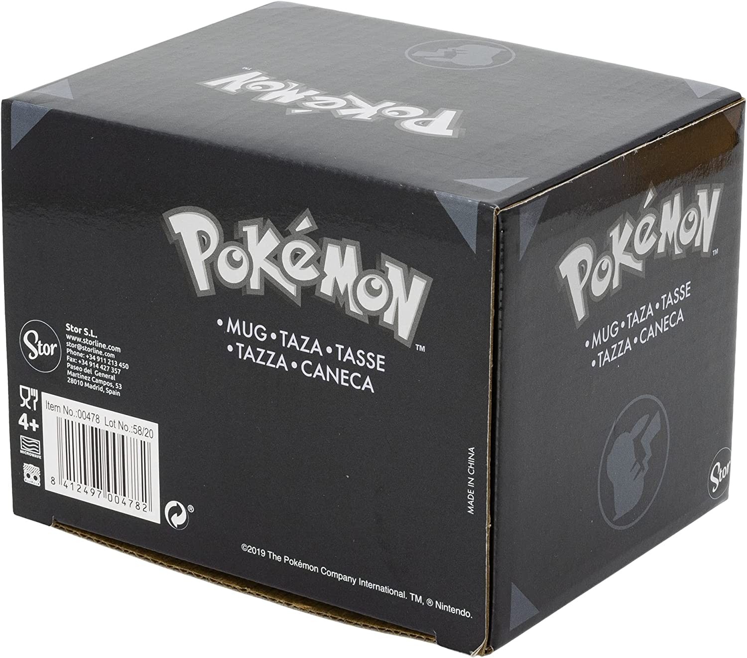 Pokemon Pikachu Ceramic Tazza In Box Regalo 380ml Dimensioni prod