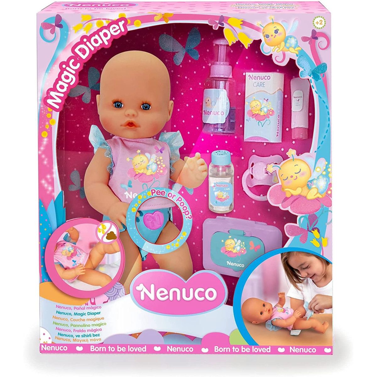 NENUCO PANNOLINO MAGICO 700017205 - FAMOSA - BAMBINA - td-toys.it