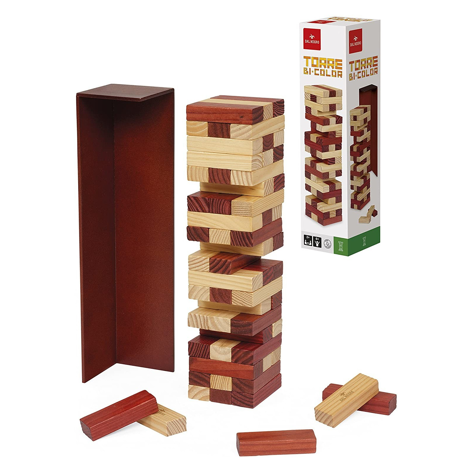 BI-COLOR TOWER - TEODOMIRO DAL NEGRO - WOOD - td-toys.it