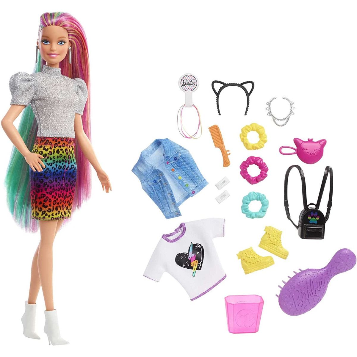 BARBIE CAPELLI MULTICOLOR GRN81 - MATTEL - CHILD - td-toys.it