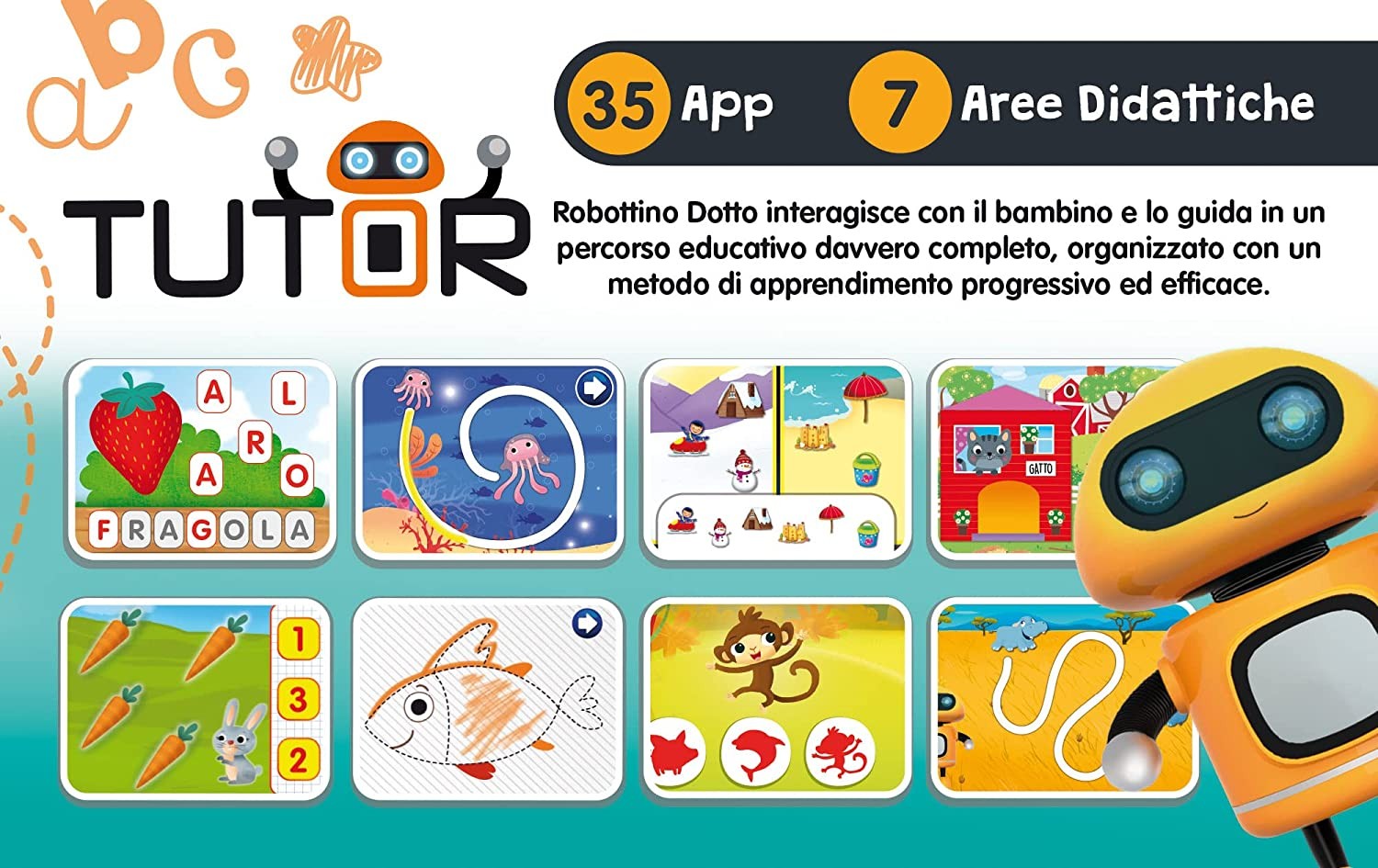 Clementoni Tablet per Bambini 3 - 6 anni 10 Pollici Wi-Fi 2 GB Ram