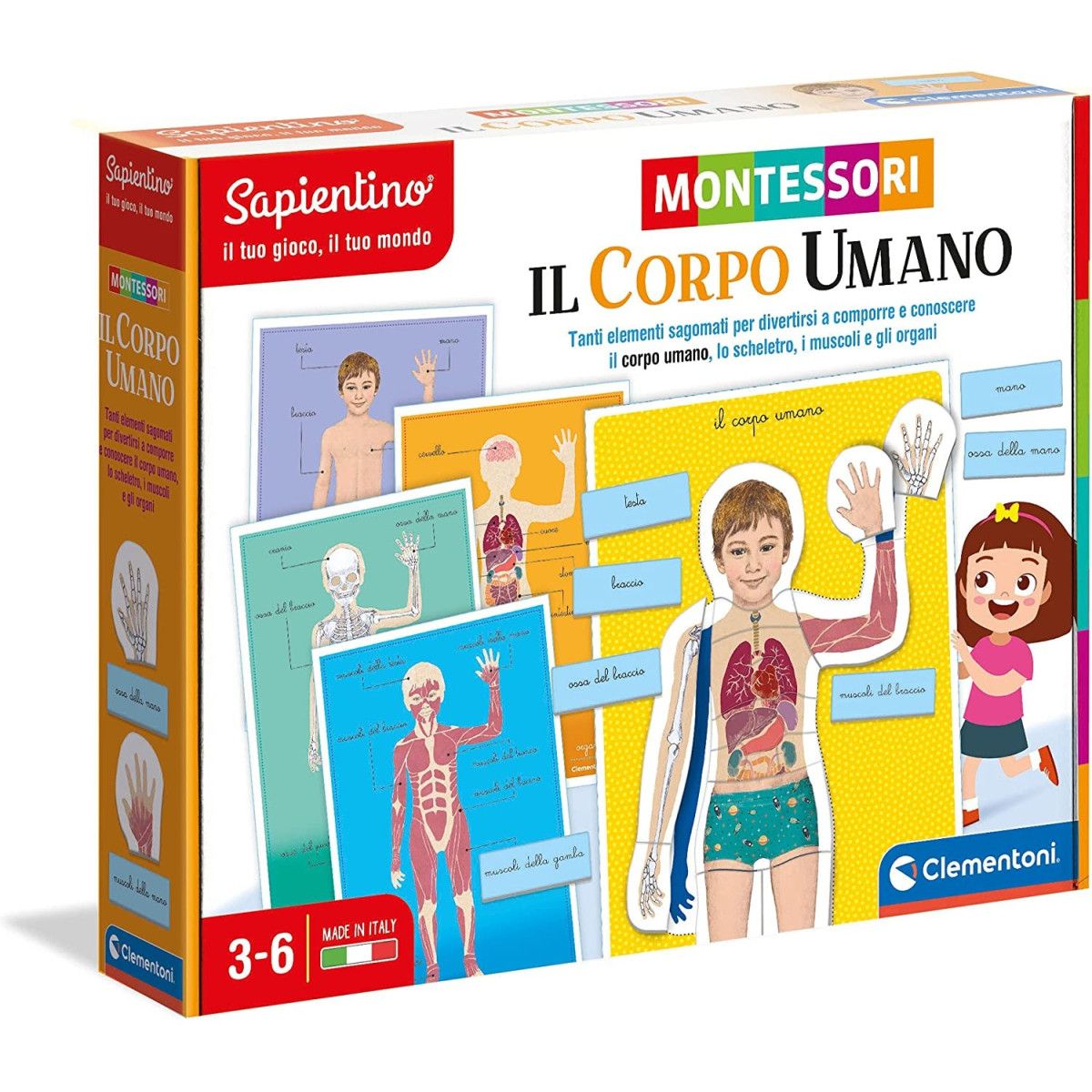 MONTESSORI - CORPO UMANO - Clementoni - EDUCATIONAL - td-toys.it