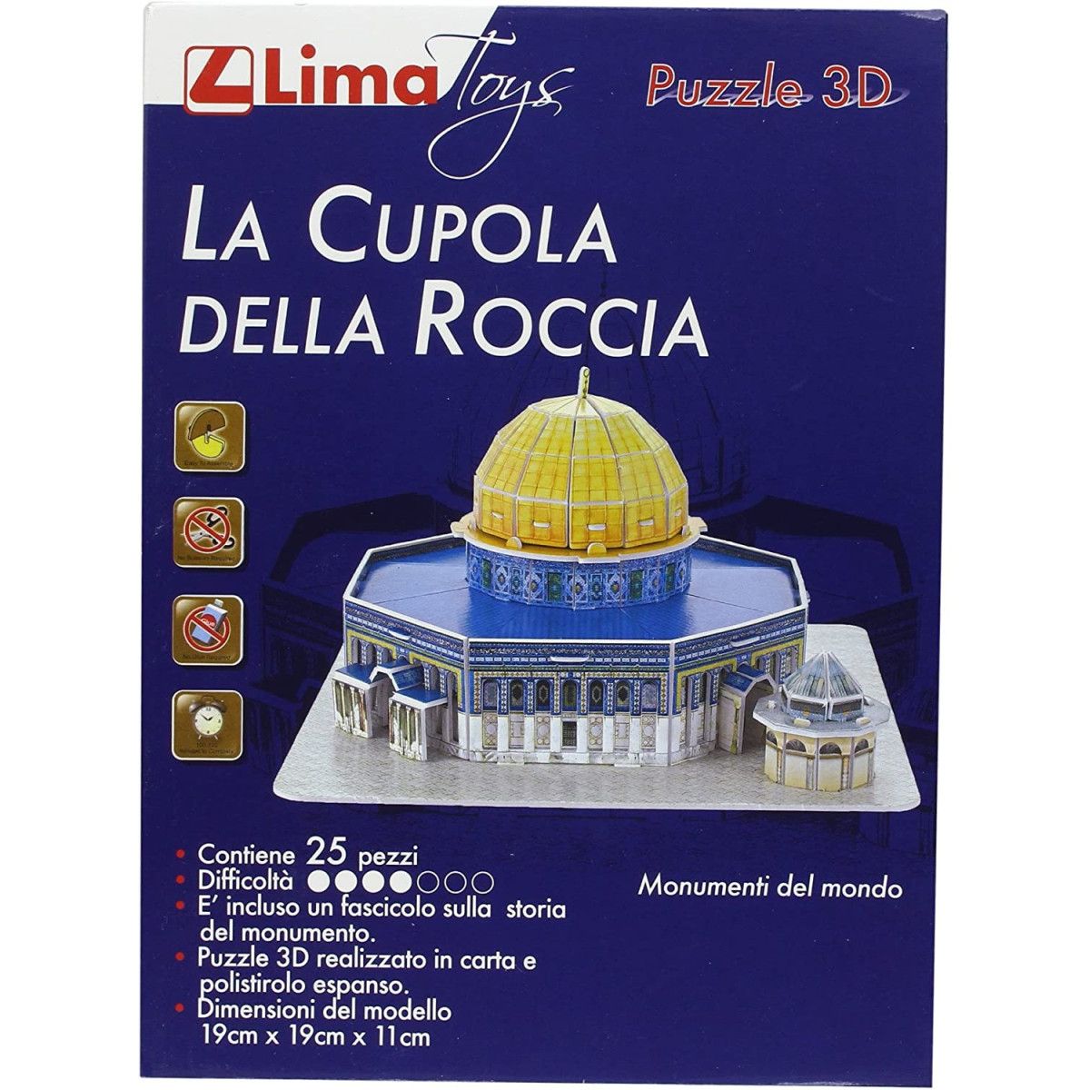 PUZZLE DOME3D OF THE ROCK - LIMA - PUZZLE - td-toys.it