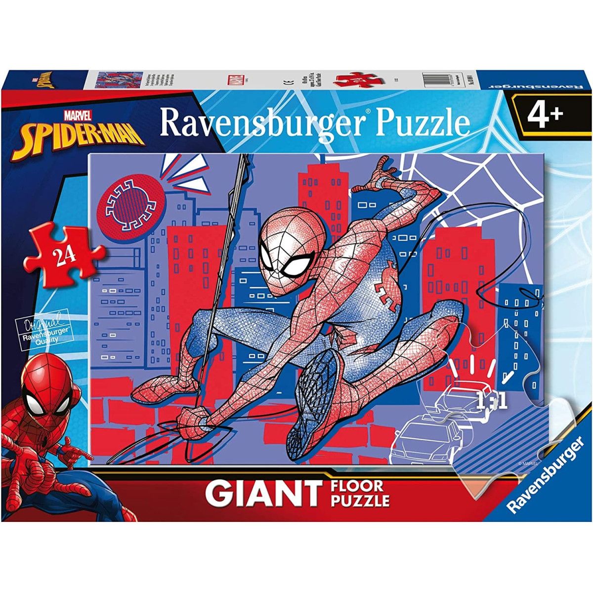 PUZZLE DA PAVIMENTO 24 PZ MARVEL SPIDERMAN RAVENSBURGER-UNISEX