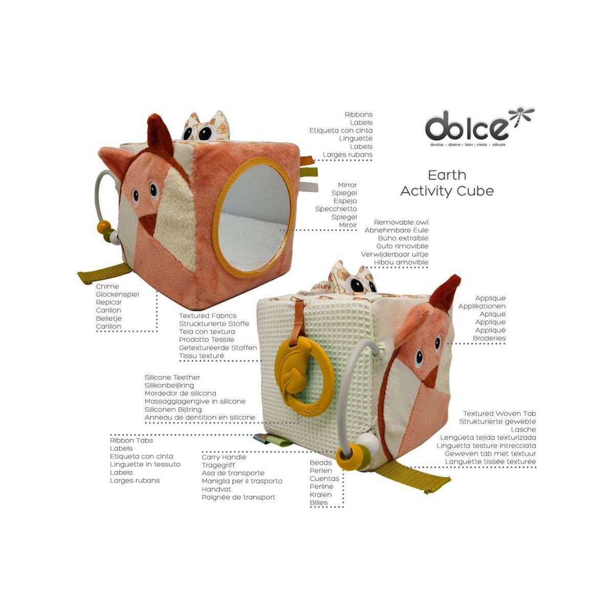 Dolce - Cubo Earth Multiattività - PROLUDIS - PRIMA INFANZIA - td-toys.it