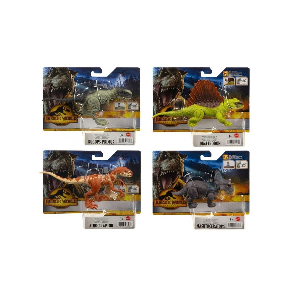 JURASSIC WORLD 3 ATTACCO GIURASICO.HDX18 - MATTEL - BAMBINO - td-toys.it