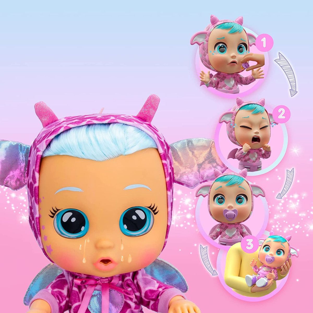 Cry Babies Dressy Fantasy Bruny | BAMBINA | Td-toys.it