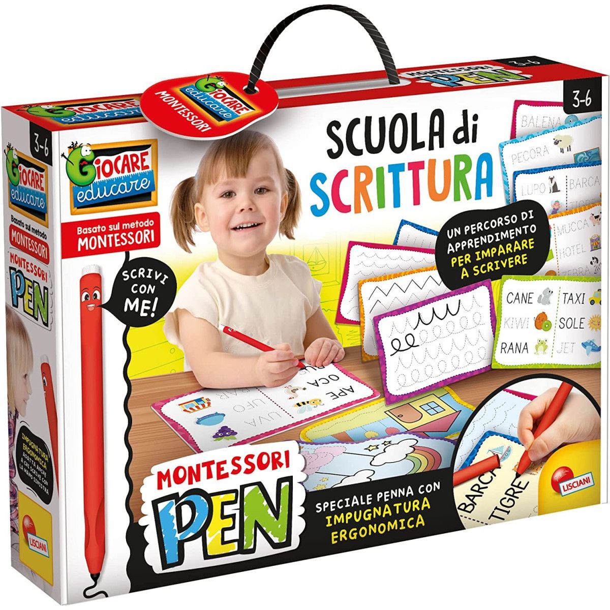 MONTESSORI TRATTY PEN SUPER SCUOLASCRITTURA - LISCIANI GIOCHI - EDUCATIVI - td-toys.it