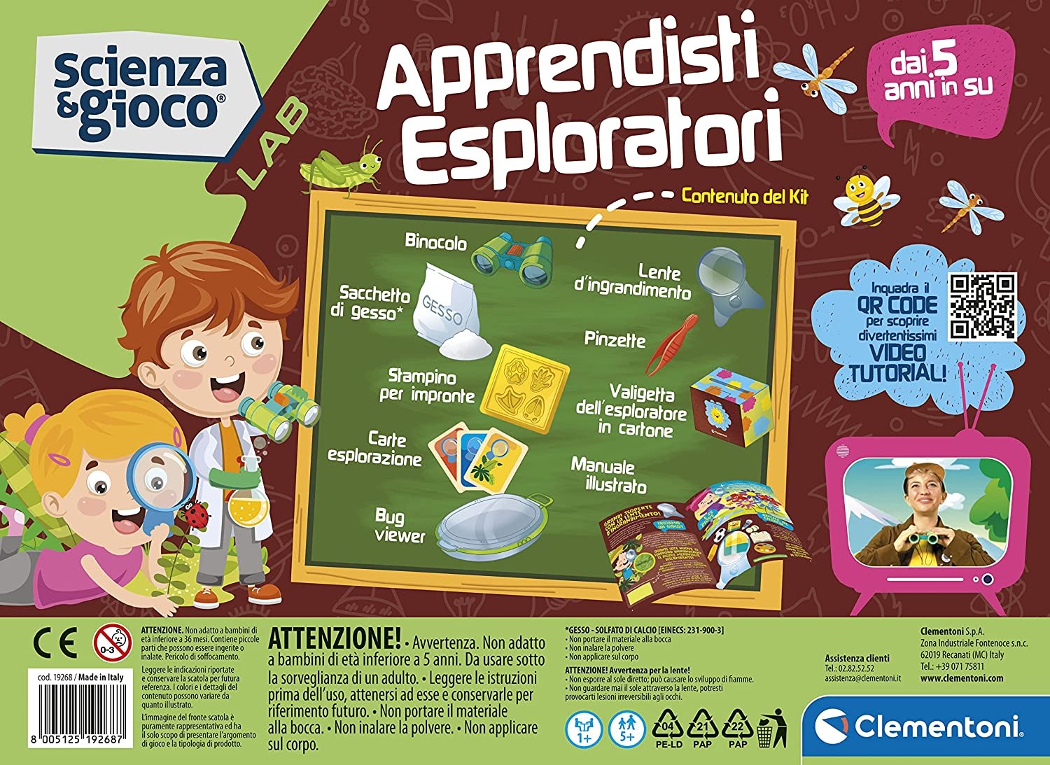 APPRENDISTI ESPLORATORI KIT ESPLORATORE BAMBINI: Il gioco perfett