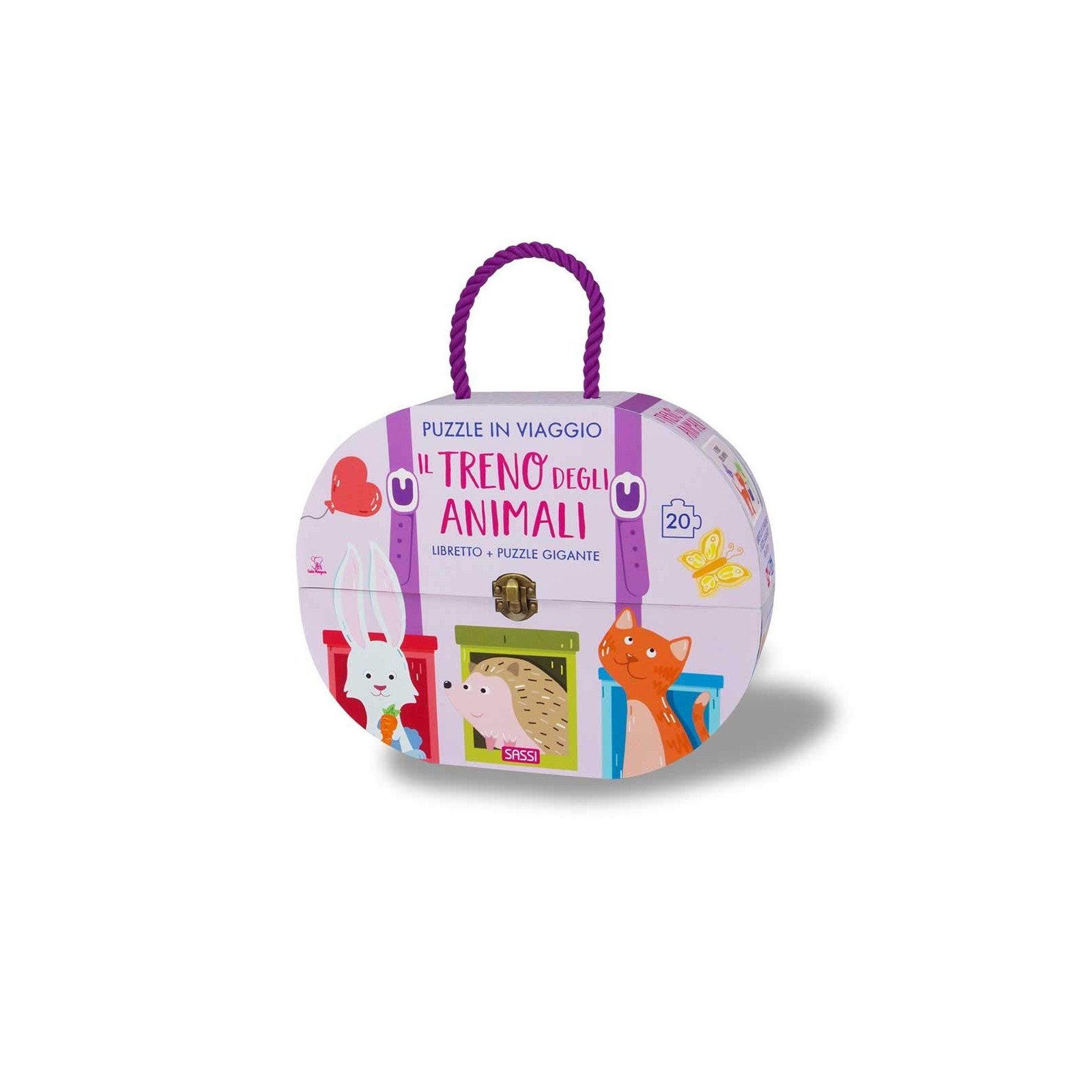 TRAVEL PUZZLE - TRENO DEGLI ANIMALI - SASSI EDITORE - SASSI EDITORE - td-toys.it