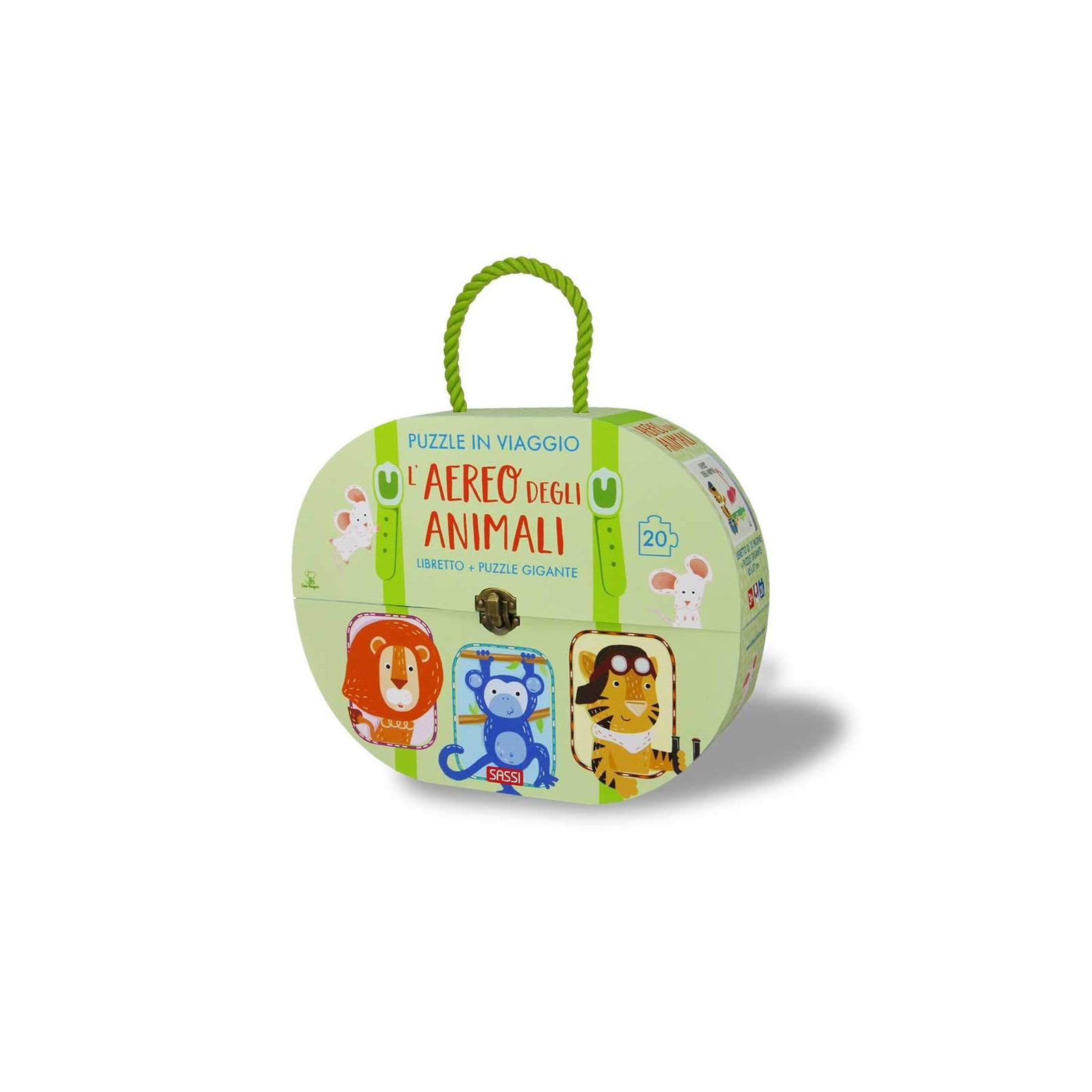 TRAVEL PUZZLE - AEREO DEGLI ANIMALI - SASSI EDITORE - SASSI EDITORE - td-toys.it