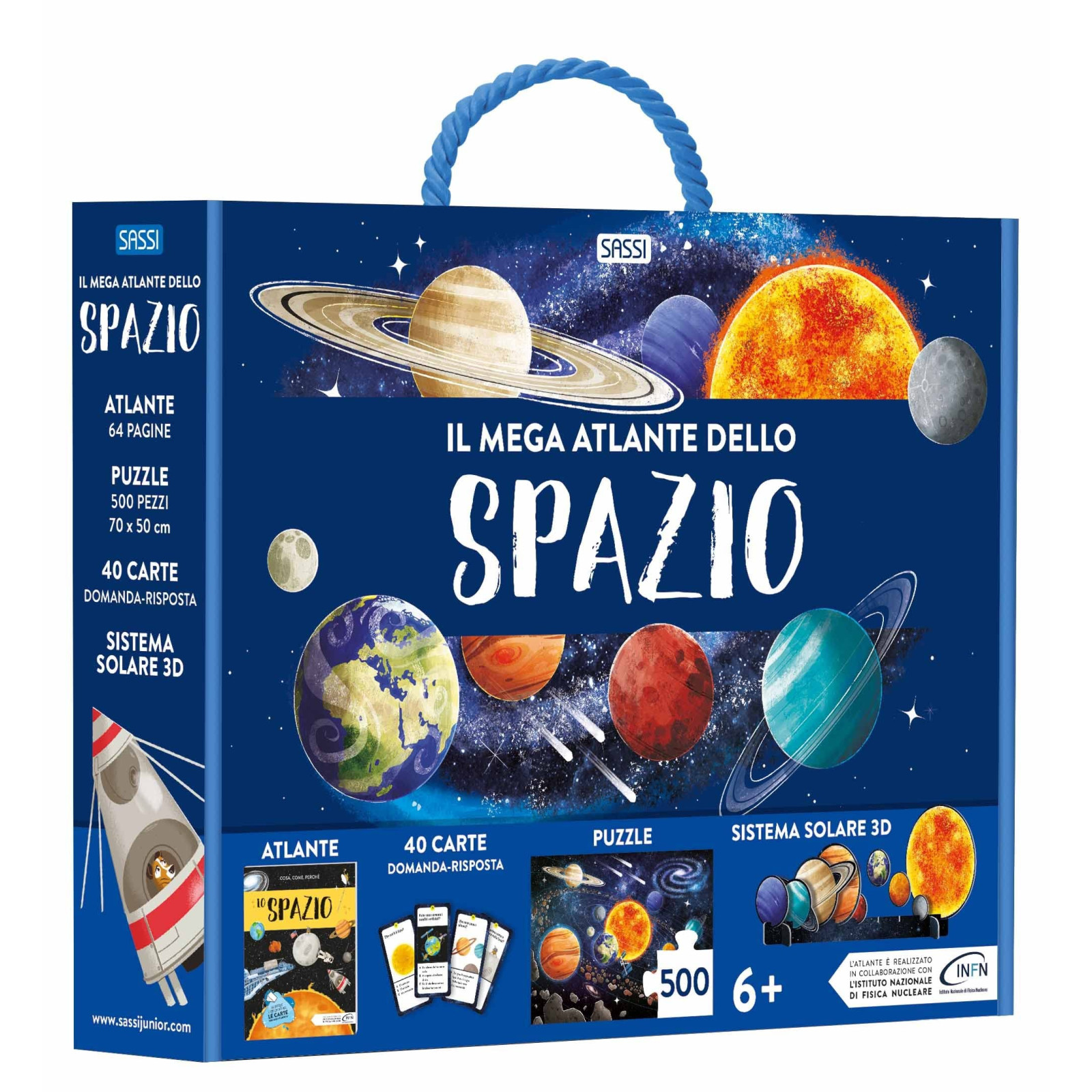 MEGA ATLAS - THE MEGA ATLANTE OF SPACE - N.E. - SASSI EDITORE - SASSI EDITORE - td-toys.it